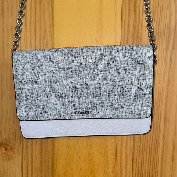 Coach Crossbody Bag in Gray and White - Picture 1 of 4